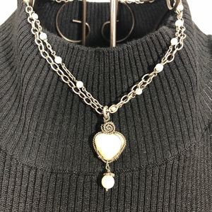 Antiqued Silver Necklace